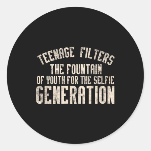 Nage Filters The Fountain Of Youth Classic Round Sticker