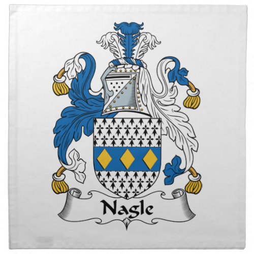Nagle Family Crest Cloth Napkin