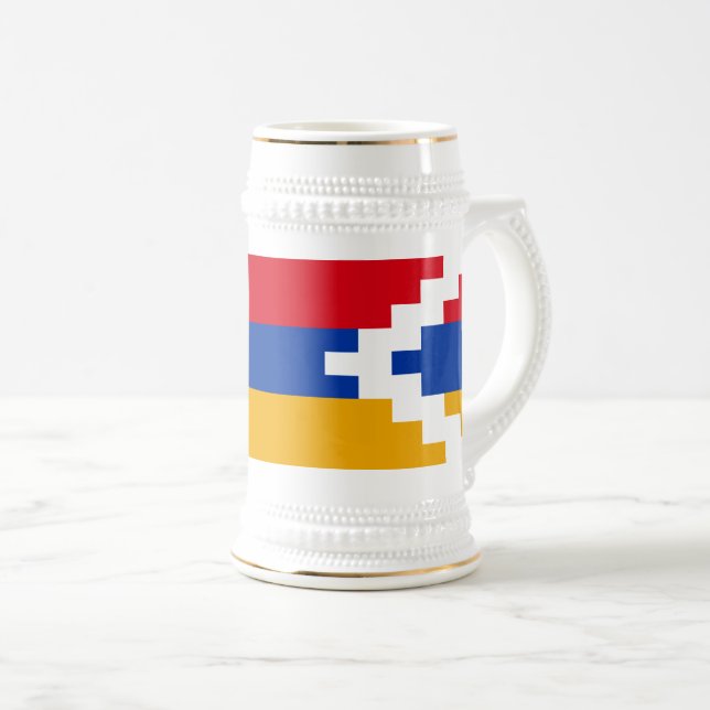 Nagorno Karabakh Flag Beer Stein (Front Right)