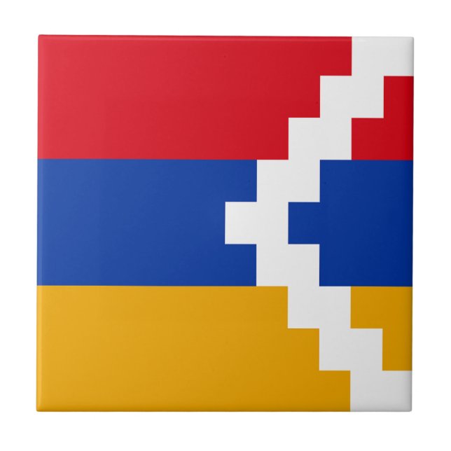 Nagorno Karabakh Flag Ceramic Tile (Front)