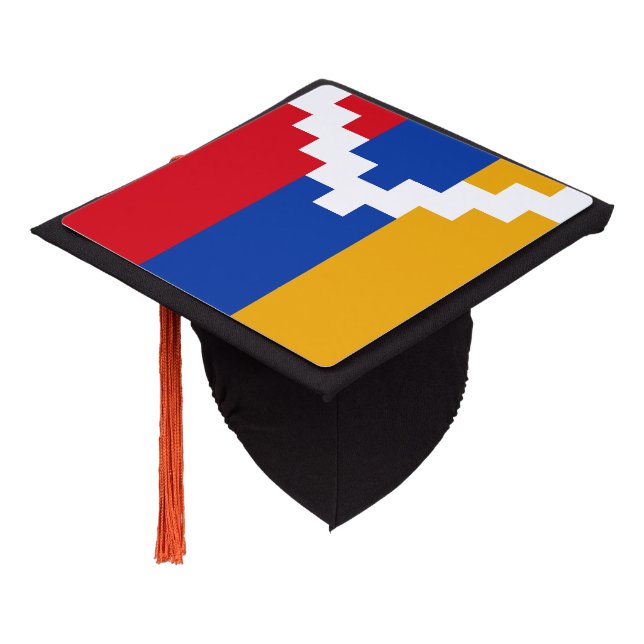 Nagorno Karabakh Flag Graduation Cap Topper (Angled)