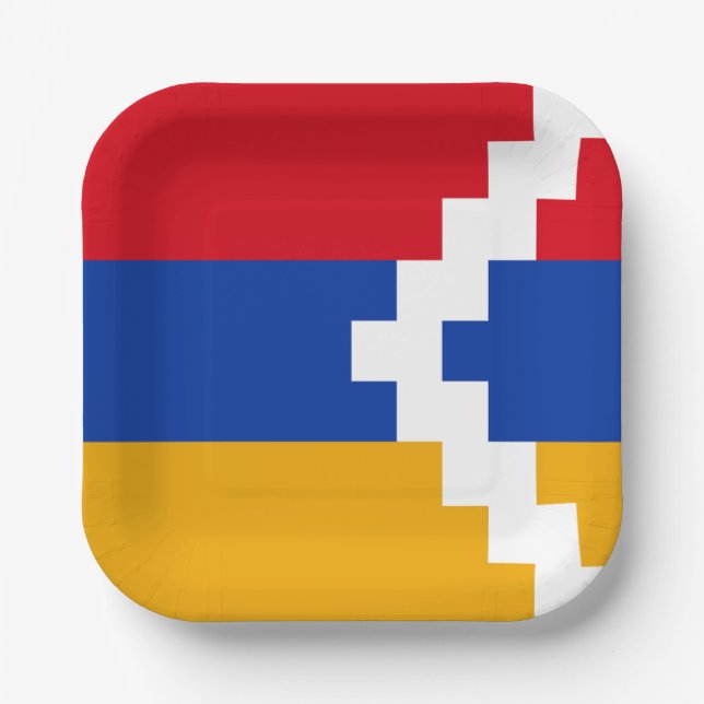 Nagorno Karabakh Flag Paper Plates (Front)