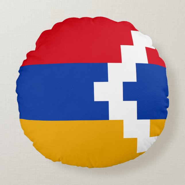 Nagorno Karabakh Flag Round Pillow (Front)