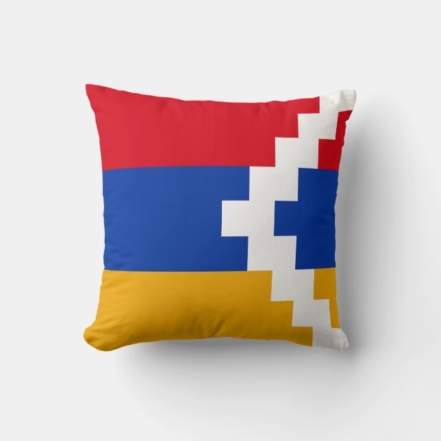 Nagorno Karabakh Flag Throw Pillow (Front)