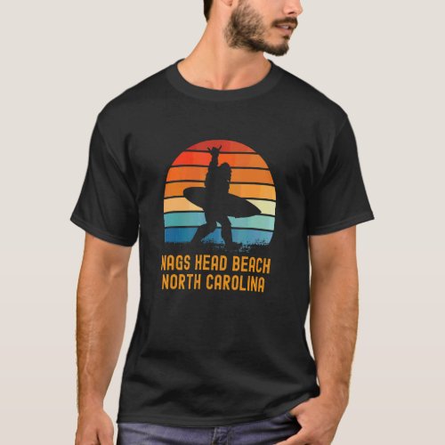 Nags Head Beach  North Carolina Sasquatch Souvenir T_Shirt