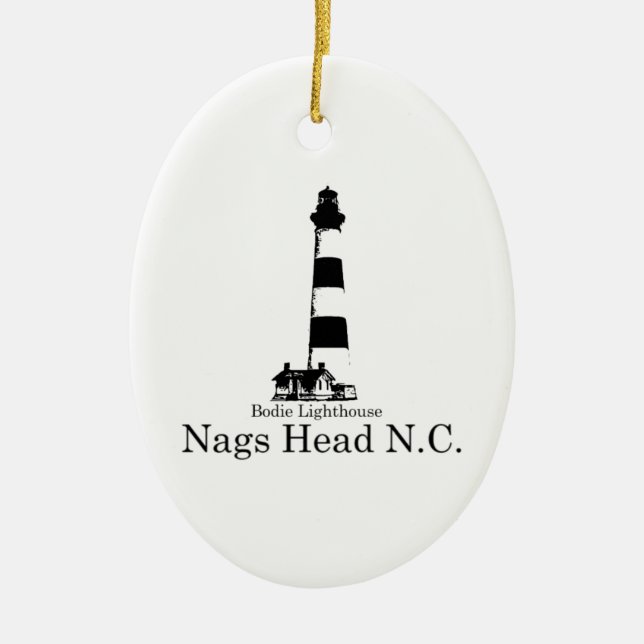 Nags Head. Ceramic Ornament (Front)