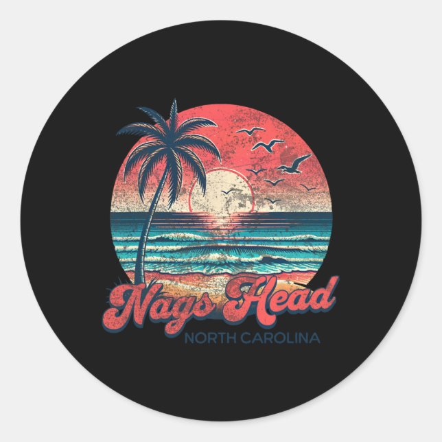 Nags Head  Classic Round Sticker (Front)