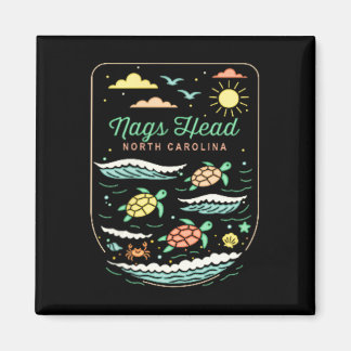 Nags Head Nc Cute Beach Vacation Sea Turtle Lover  Magnet