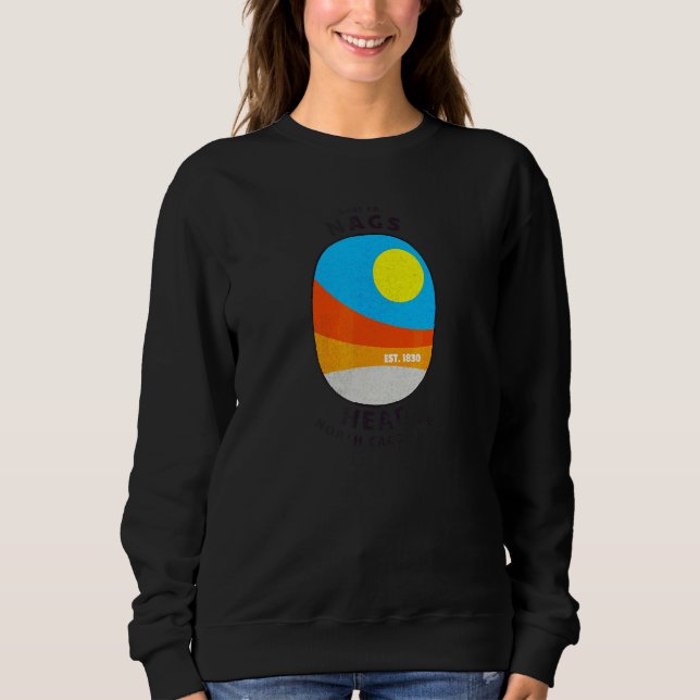 Nags Head  Nc Summertime Vacationing Abstract Sunr Sweatshirt (Front)