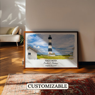 Nags Head North Carolina Poster, Watercolor Poster