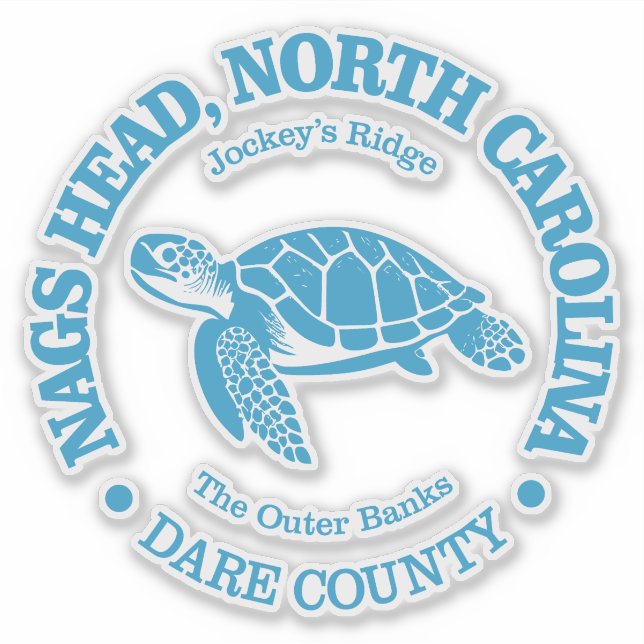 Nags Head (sea turtle) Sticker (Front)