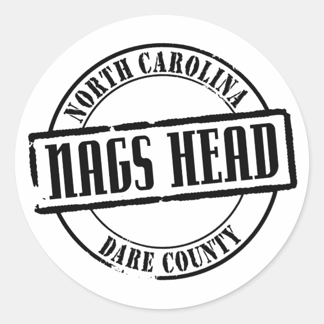 Nags Head Title Classic Round Sticker (Front)