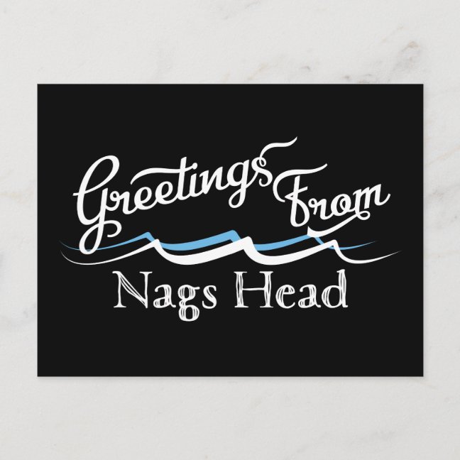Nags Head Postcard - Water Waves