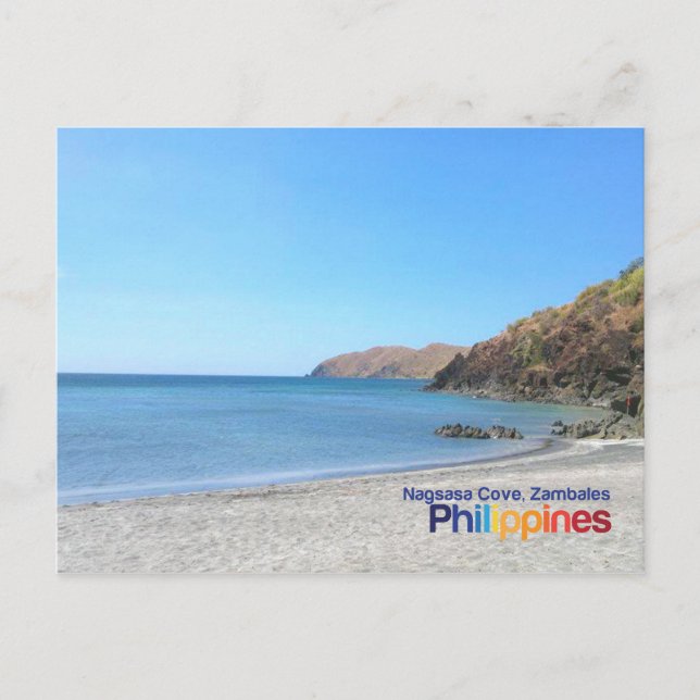 Nagsasa Cove, Zambales Philippines Postcard (Front)