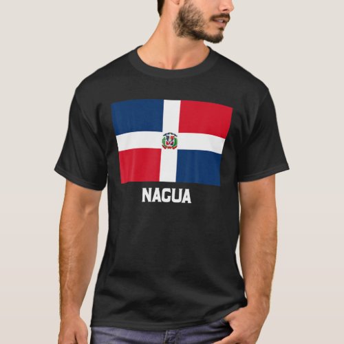 Nagua Dominican Republic Flag Emblem Escudo Crest T_Shirt