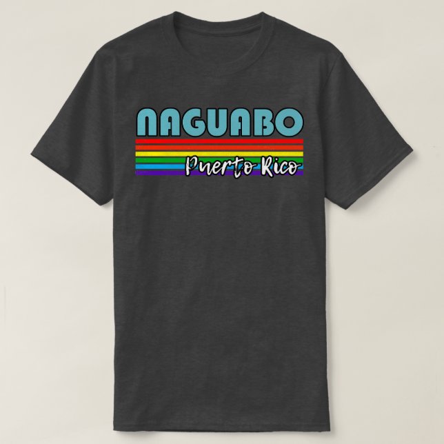 Naguabo Puerto Rico Pride  Naguabo LGBT Gift LGBTQ T-Shirt (Design Front)