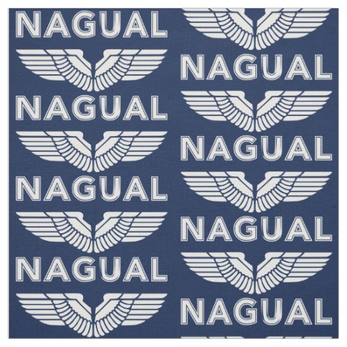 Nagual Or Nahual With Eagle Wings Toltec Power Fo Fabric