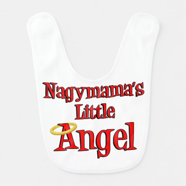 Nagymama's Little Angel baby bib (Front)