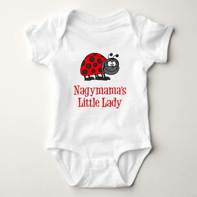 Nagymama's Little Lady Baby Bodysuit (Front)