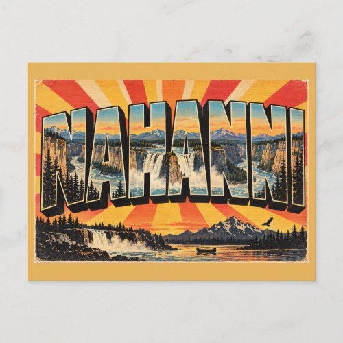Nahanni Waterfall Wild River Wilderness Art Postcard