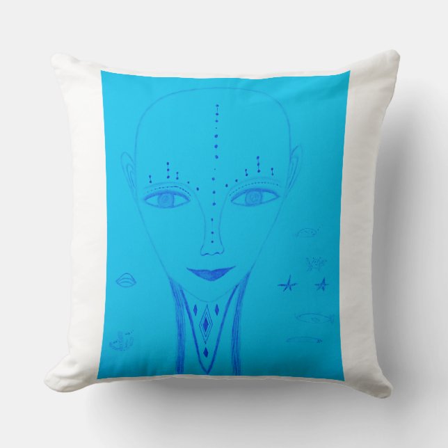 Nahla Throw Pillow (Front)