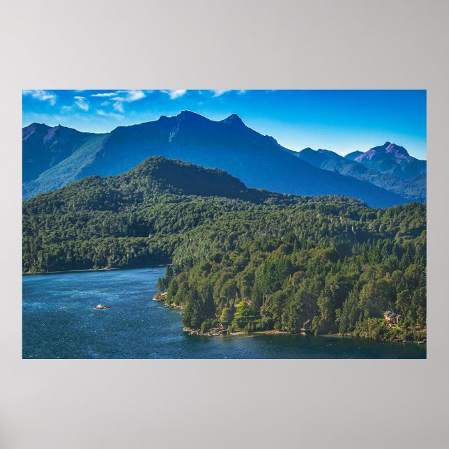 Nahuel huapi national park aerial view, bariloche poster (Front)