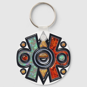 Nahui Ollin Keychain