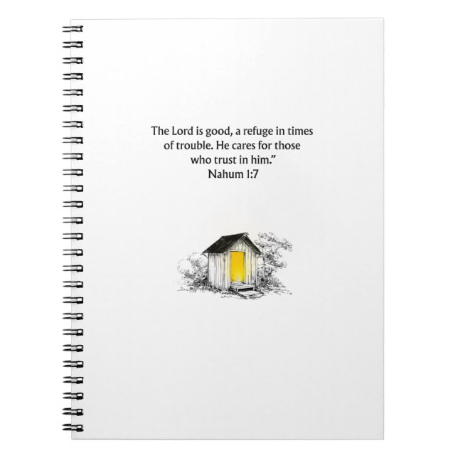 Nahum 1:7 Christian Scripture Notebook Journal (Front)
