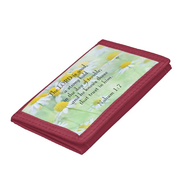 Nahum 1:7 tri-fold wallet (Bottom)