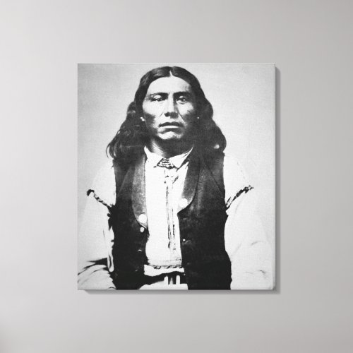 Naiche d1874 Chief of the Chiricahua Apaches of Canvas Print