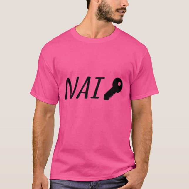 Naikey Fake Funny Brand Design T-Shirt (Front)