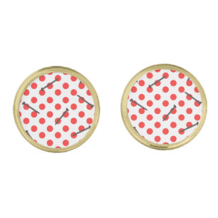 Nail and Dot Pattern Cufflinks