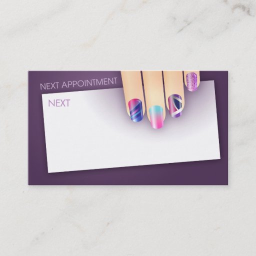 Customizable Nail Art Appointment &amp; Business Card