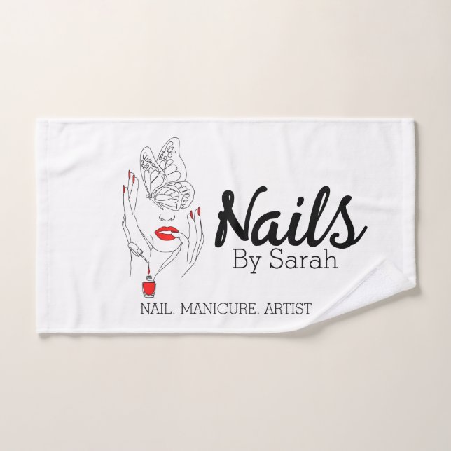 Nail art  hand towel  (Hand Towel)