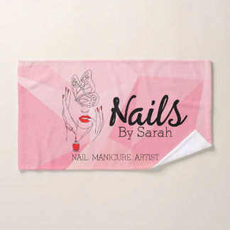 Nail art hand towel