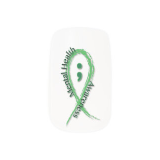 Nail Art - Mental Health Awareness
