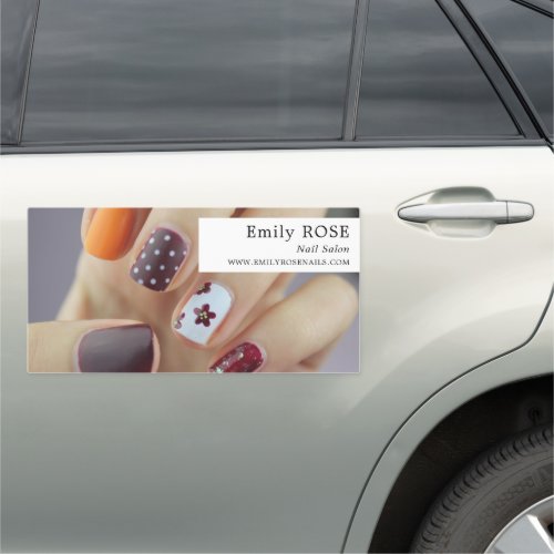 Nail Art Nail Technician Car Magnet