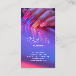 Nail Art Salon Beauty  Business Card