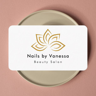 Nail Artist Beauty Salon Qr Code Business Card