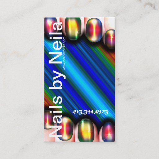 Customizable Nail Artist Business Card