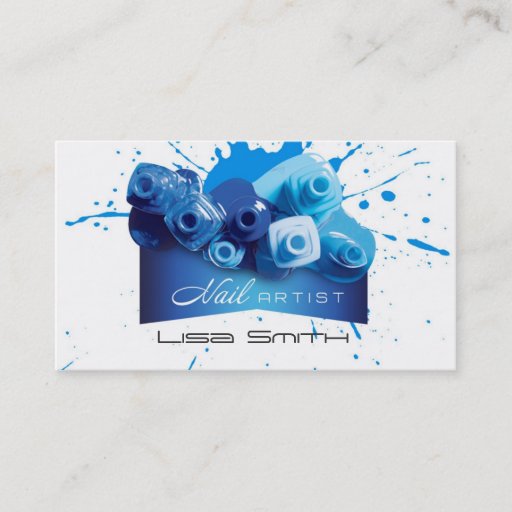Customizable Nail Artist Business Card Templates