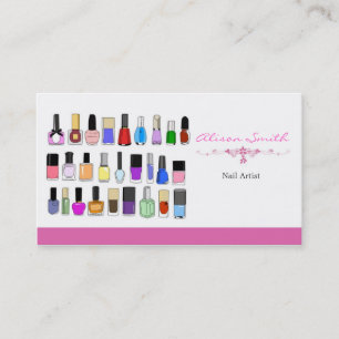 Nail artist business card