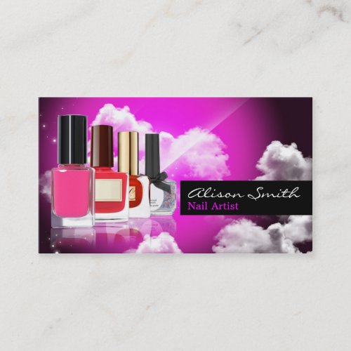 Nail artist business card templates