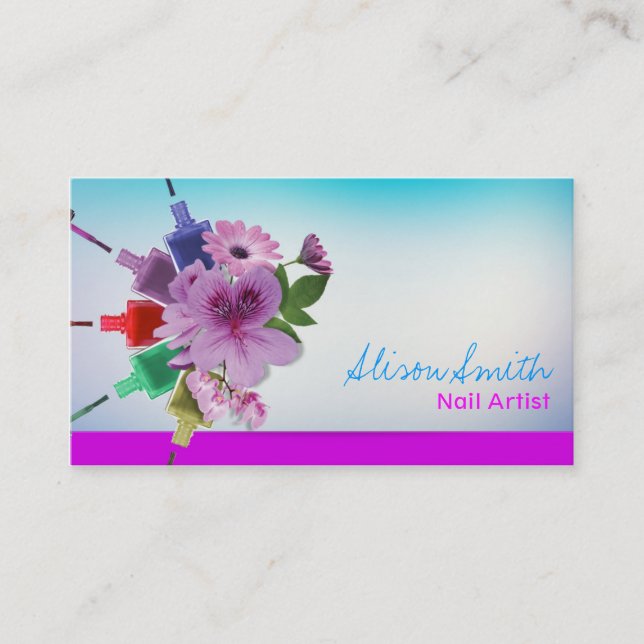 Nail Artist Business Card (Front)