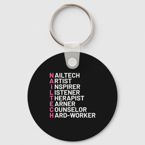 Nail Artist Inspirer Keychain