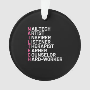 Nail Artist Inspirer Ornament