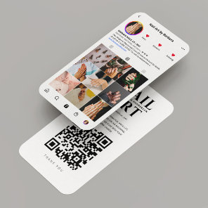 Nail Artist Lash Tech Pink Instagram Modern  Business Card