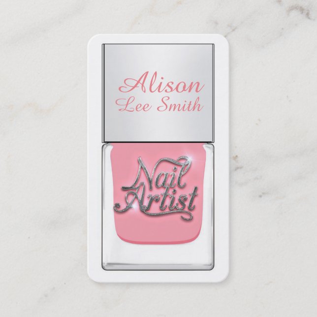 Nail Artist/Nail Polish Business Card (Front)