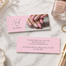 Nail Artist Salon Script Typography Photo