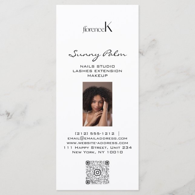 Nail Artist Studio FotoRose Wax EpilationPriceList Menu (Front)